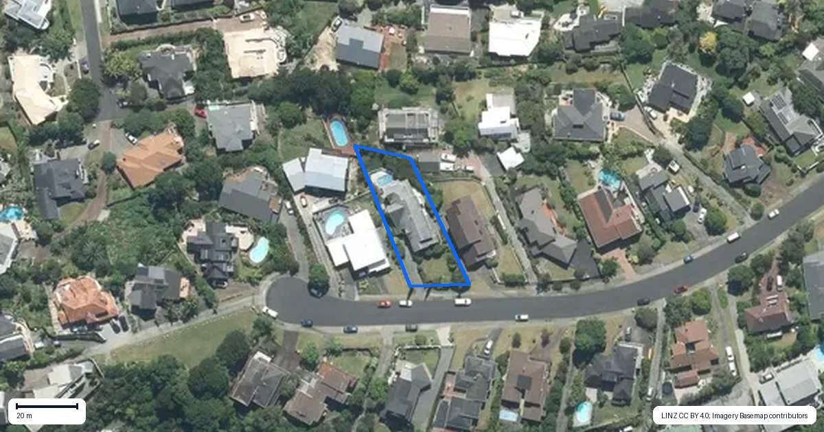 Property context map for 28 Bellbird Rise, Murrays Bay, Auckland