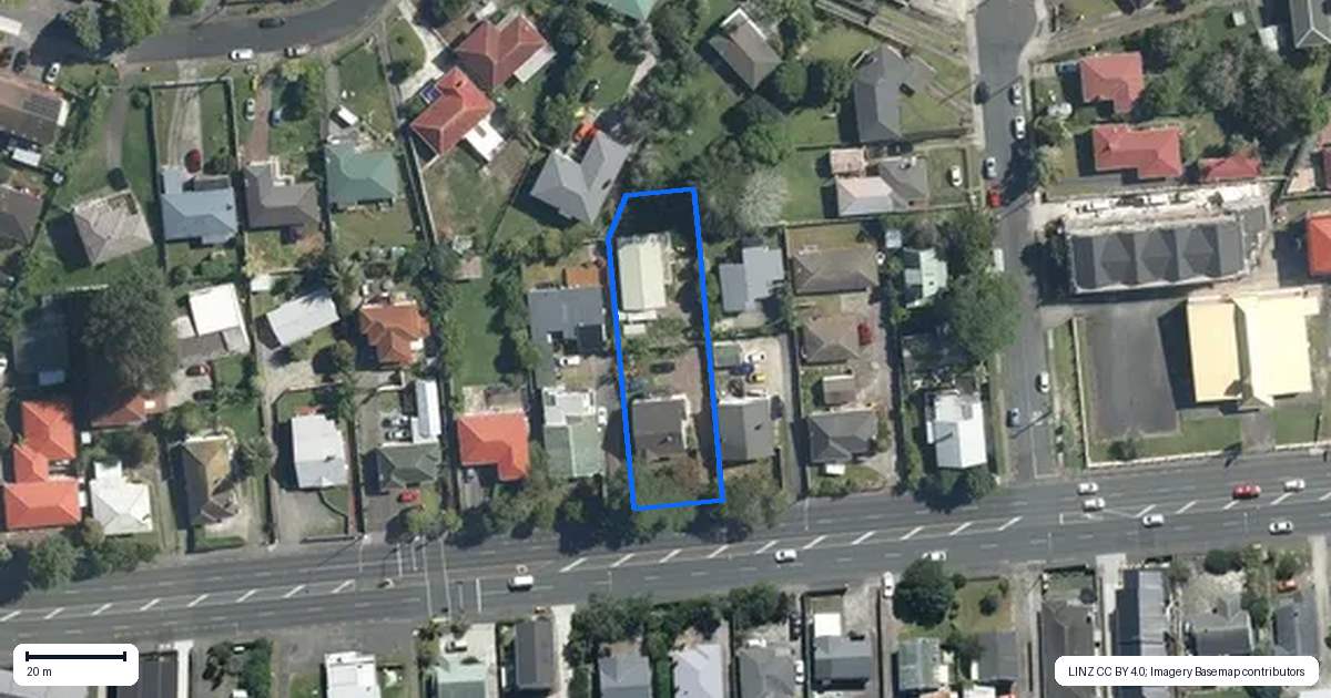 Property context map for 3175 Great North Road, New Lynn, Auckland