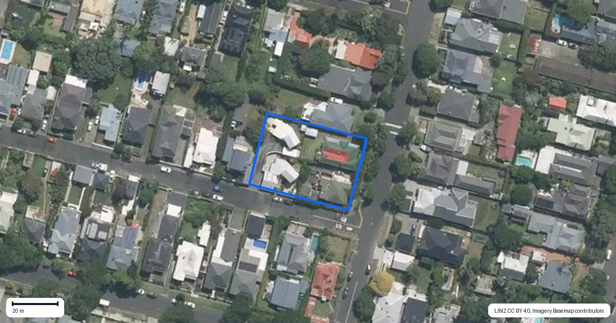 Property context map for 63 Marlborough Street, Mount Eden, Auckland