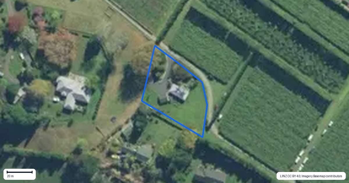 Property context map for 387 Kerikeri Road, Kerikeri