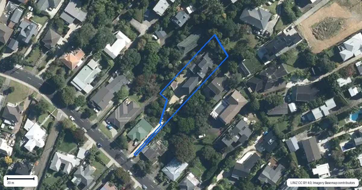 Property context map for 80A Beach Road, Mellons Bay, Auckland