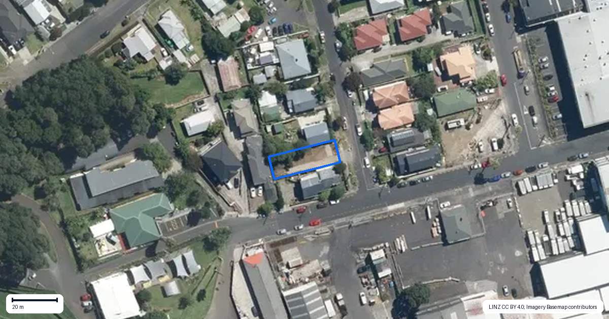 Property context map for 17 Victoria Street, Otahuhu, Auckland
