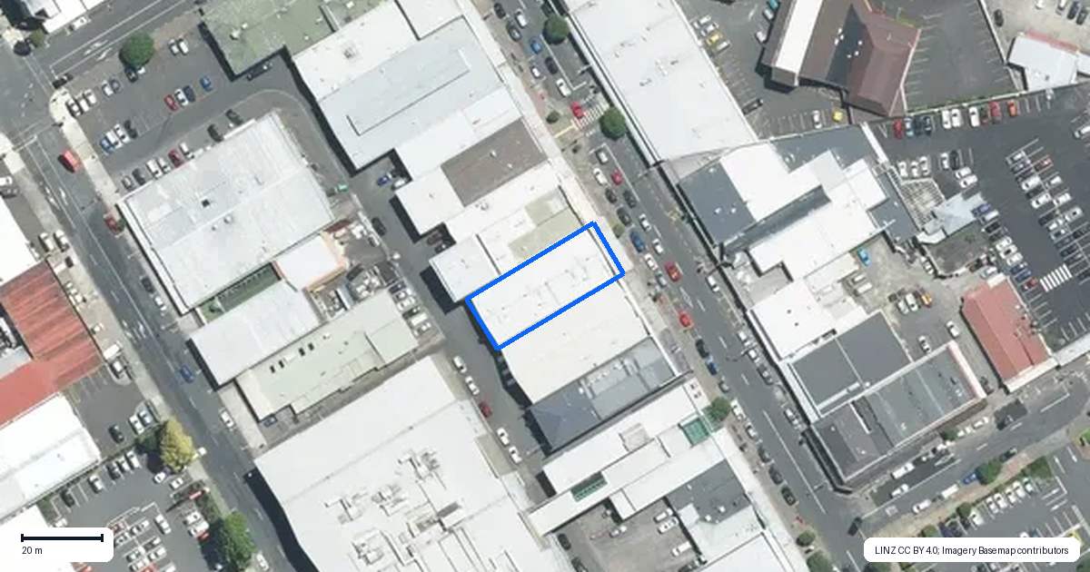 Property context map for 189 Great South Road, Papakura