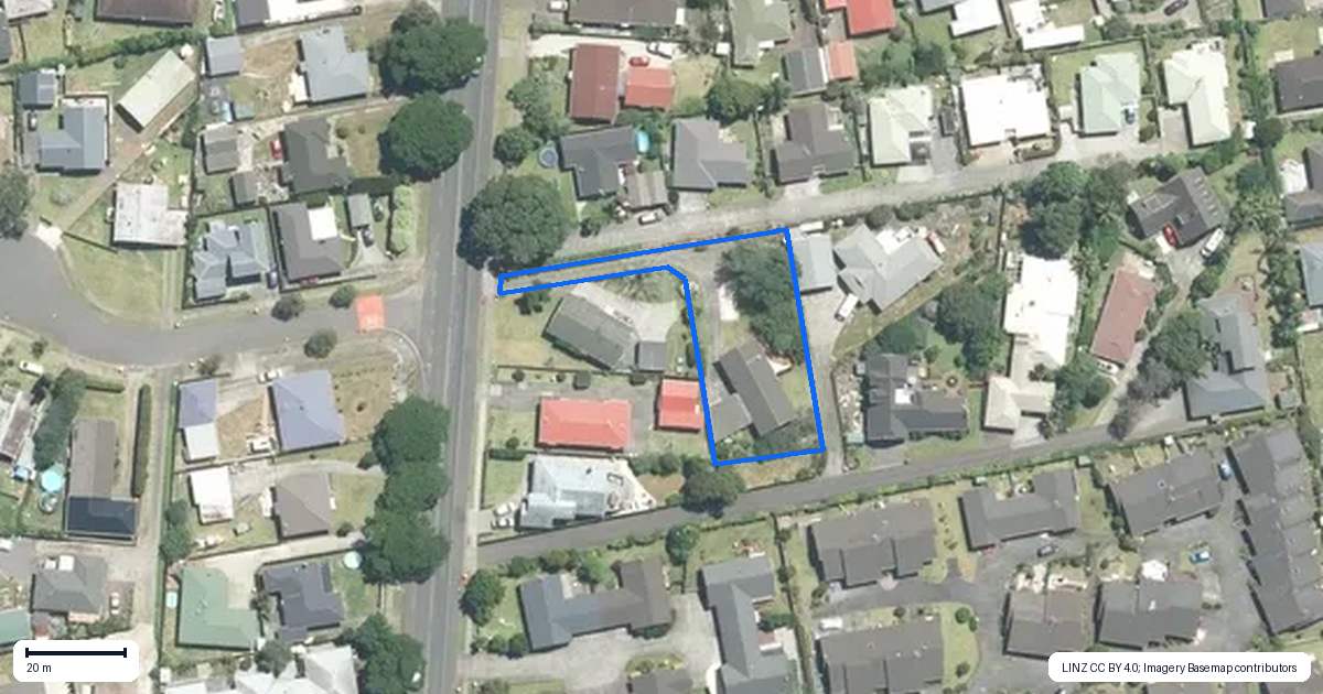 Property context map for 270 Queen Street, Pukekohe