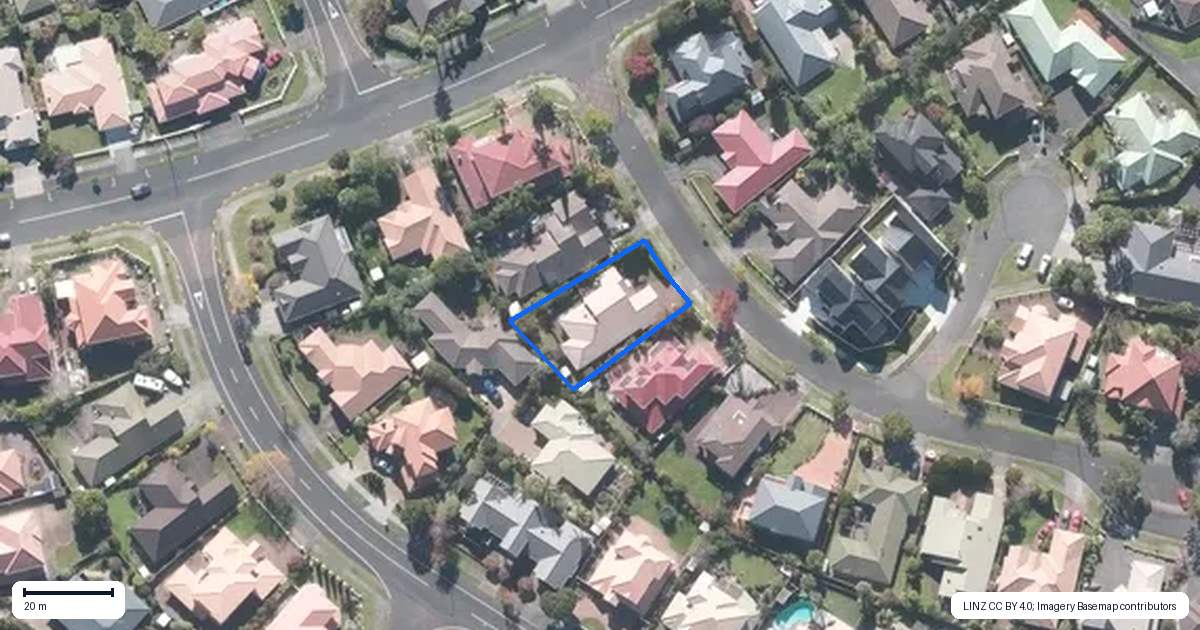 Property context map for 5 Bronte Place, Somerville, Auckland