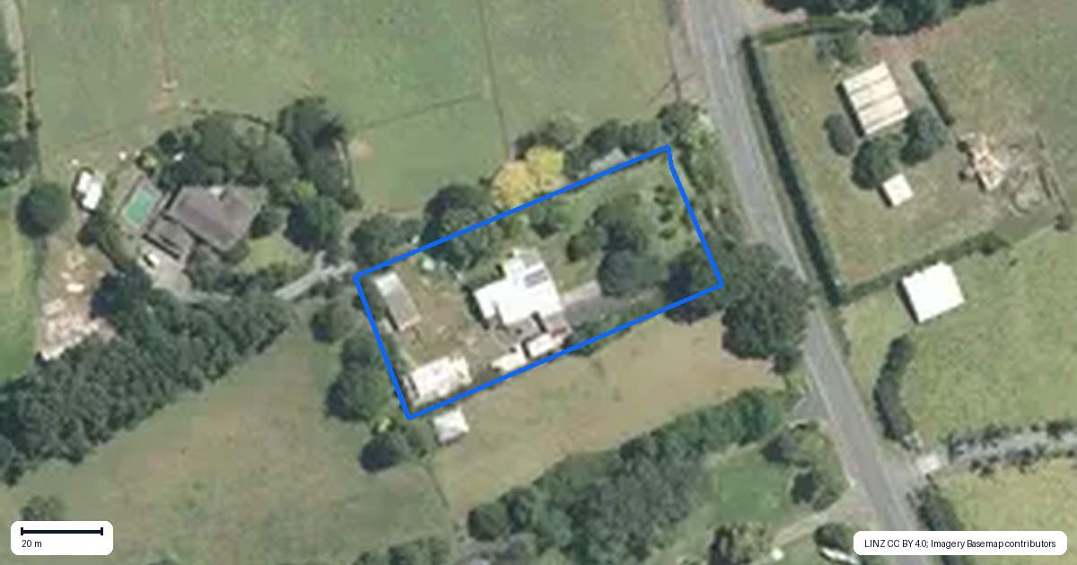Property context map for 1238 Great South Road, Runciman, Drury