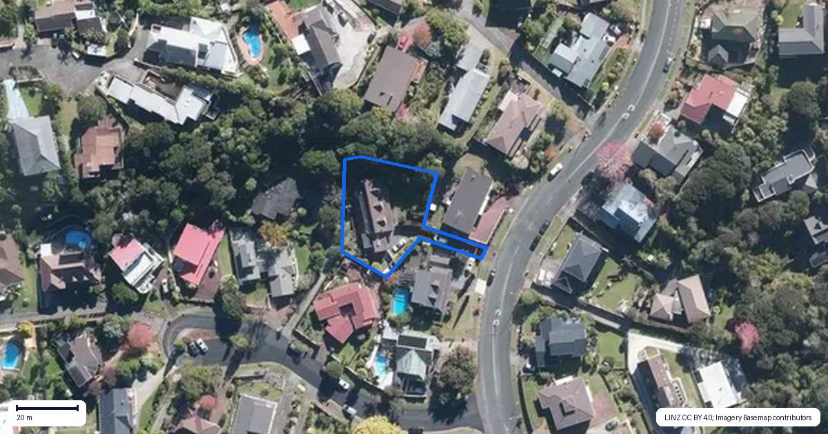 Property context map for 199 Chelsea View Drive, Chatswood, Auckland
