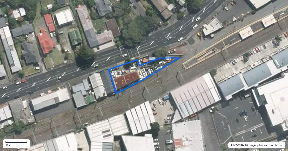 Property context map for 632 New North Road, Morningside, Auckland