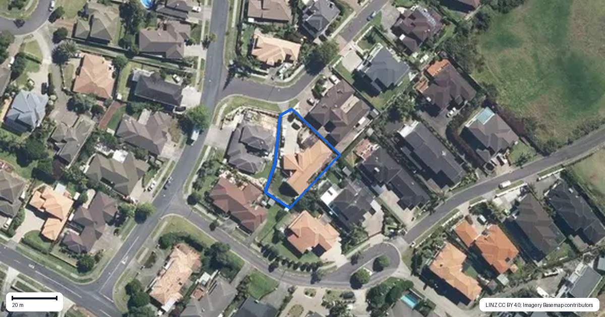 Property context map for 62 Brooke Ridge Rise, East Tamaki Heights, Auckland