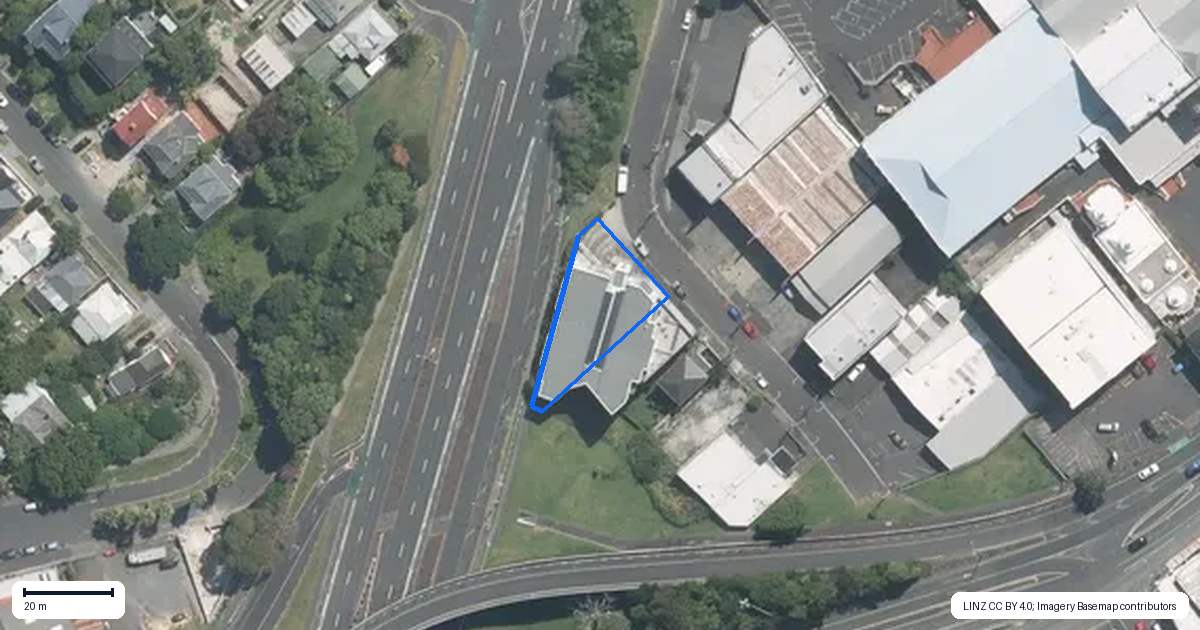 Property context map for 3A/15 Minnie Street, Eden Terrace, Auckland