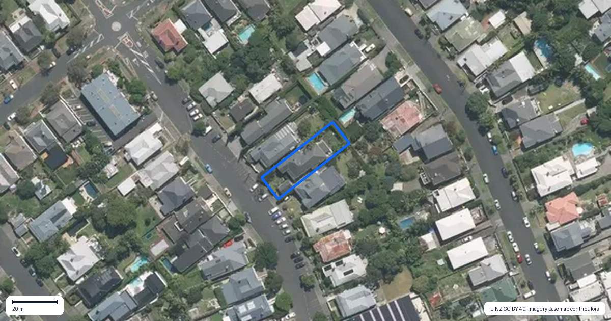 Property context map for 15 Grosvenor Street, Grey Lynn, Auckland