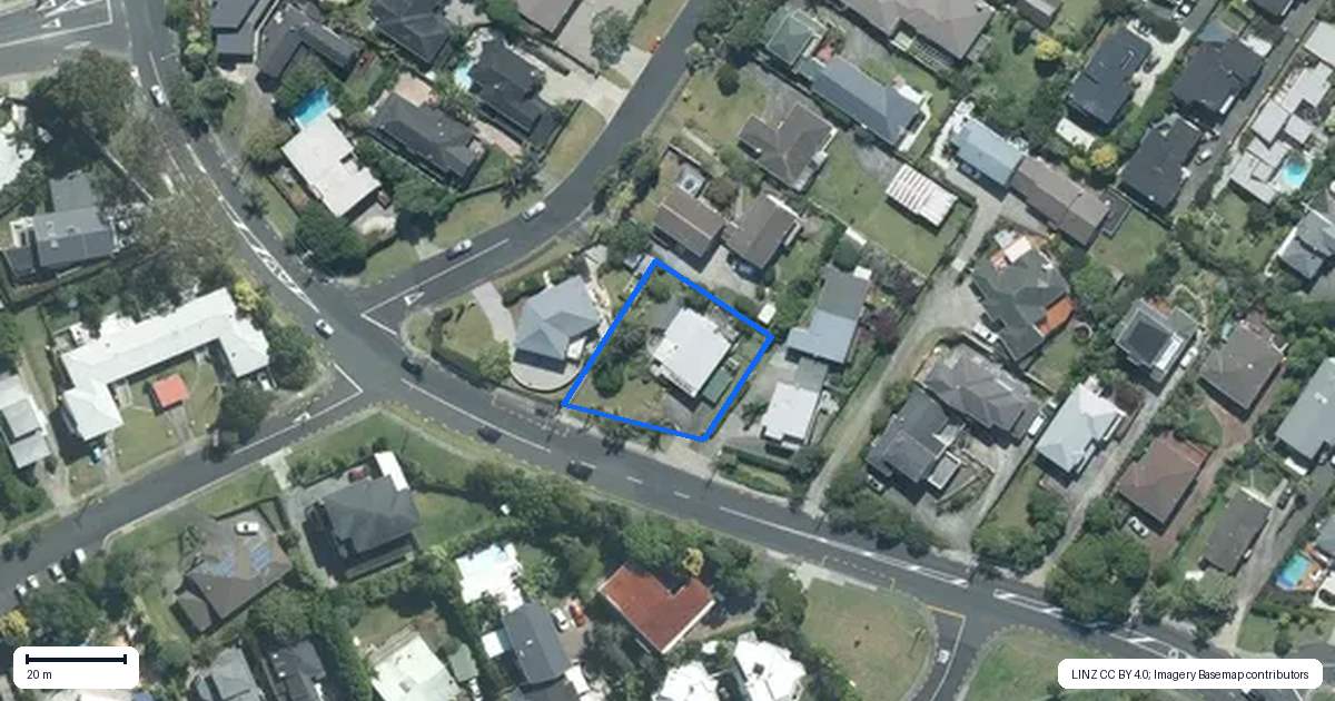 Property context map for 469 Beach Road, Murrays Bay, Auckland