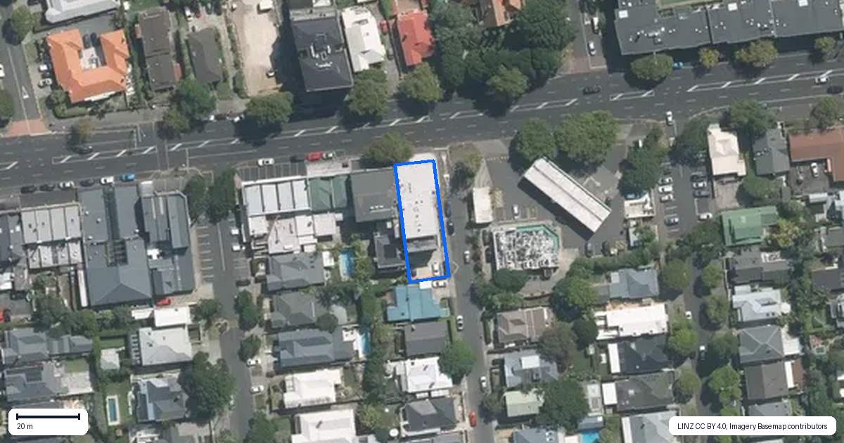 Property context map for 1G John Street, Herne Bay, Auckland