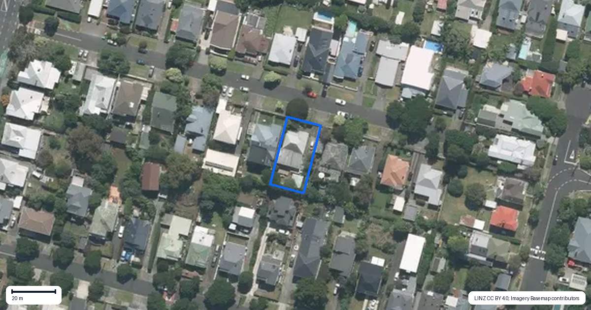 Property context map for 13 Ward Terrace, Sandringham, Auckland