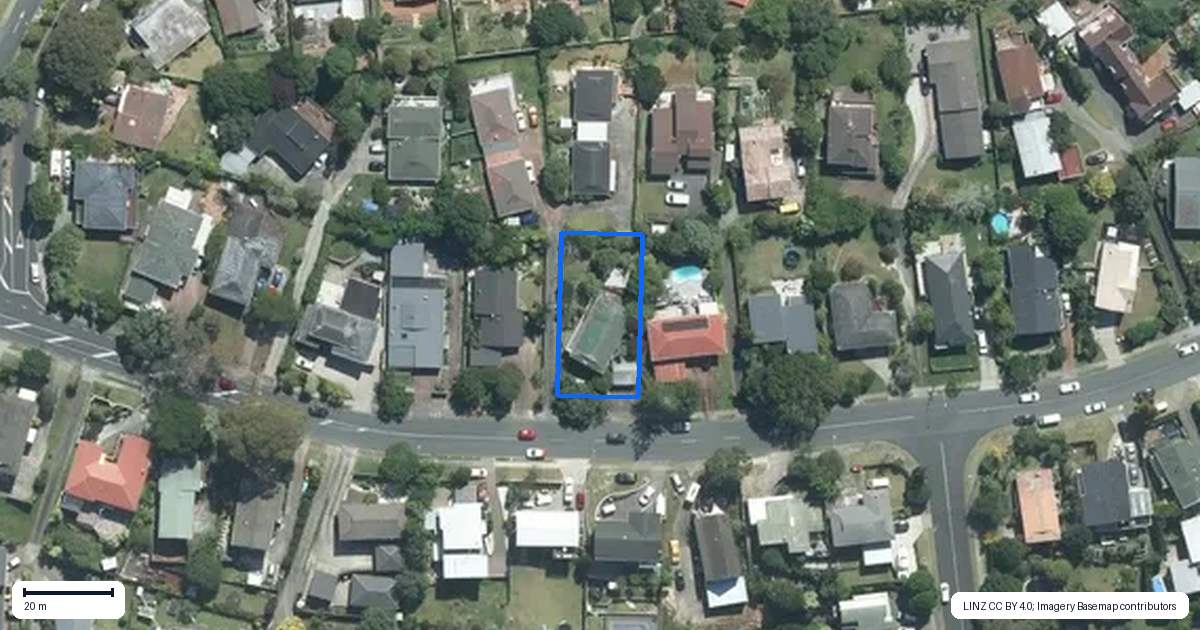 Property context map for 205 Glamorgan Drive, Torbay, Auckland