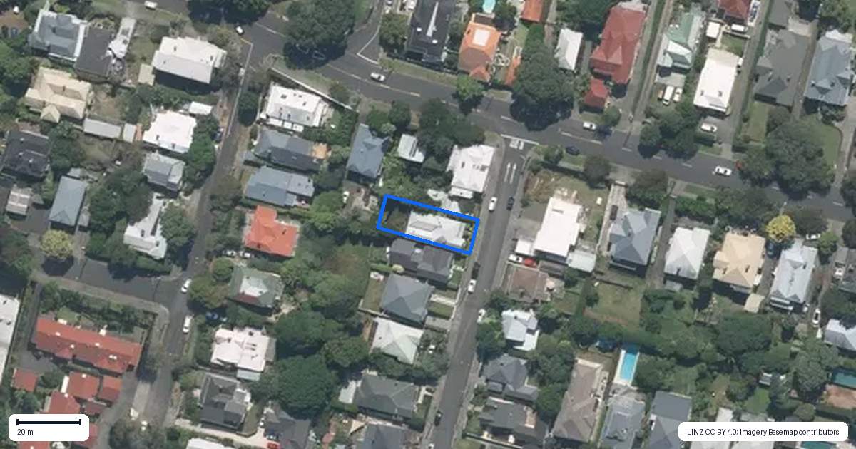 Property context map for 1 Leamington Road, Mount Eden, Auckland