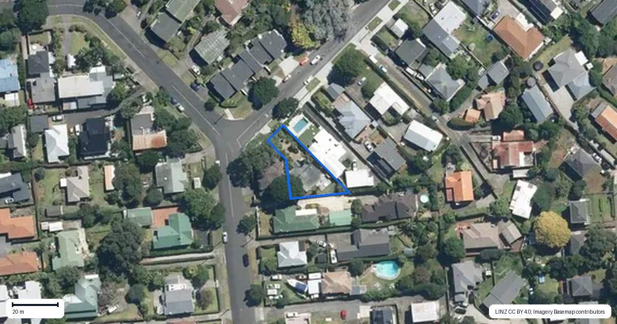 Property context map for 1A Hoheria Road, Onehunga, Auckland