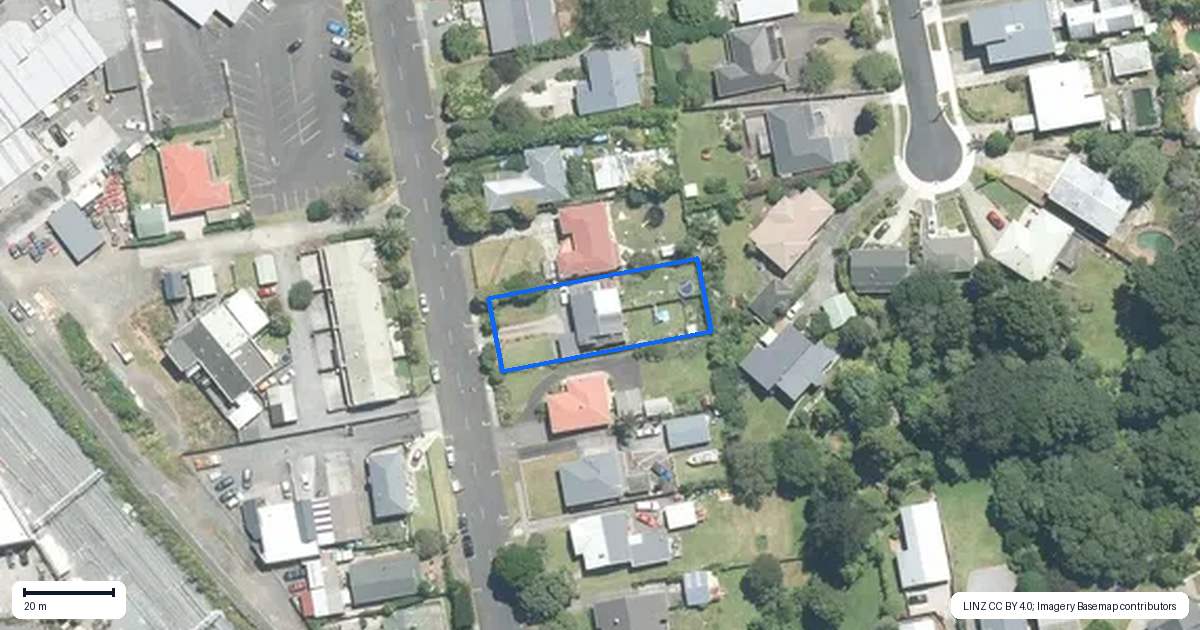 Property context map for 18 Station Road, Pukekohe