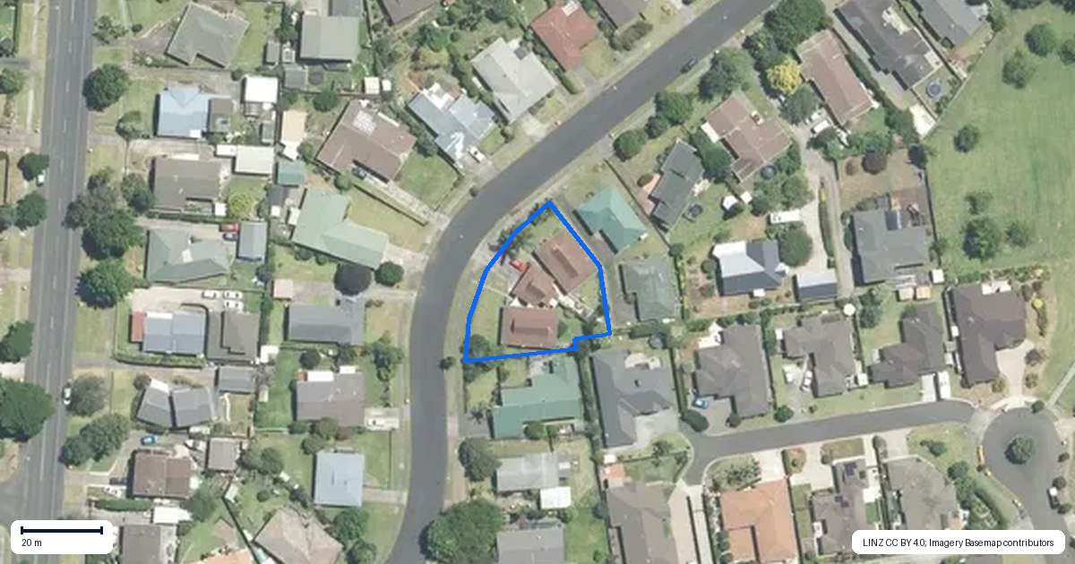 Property context map for 22B O'Connor Drive, Pukekohe