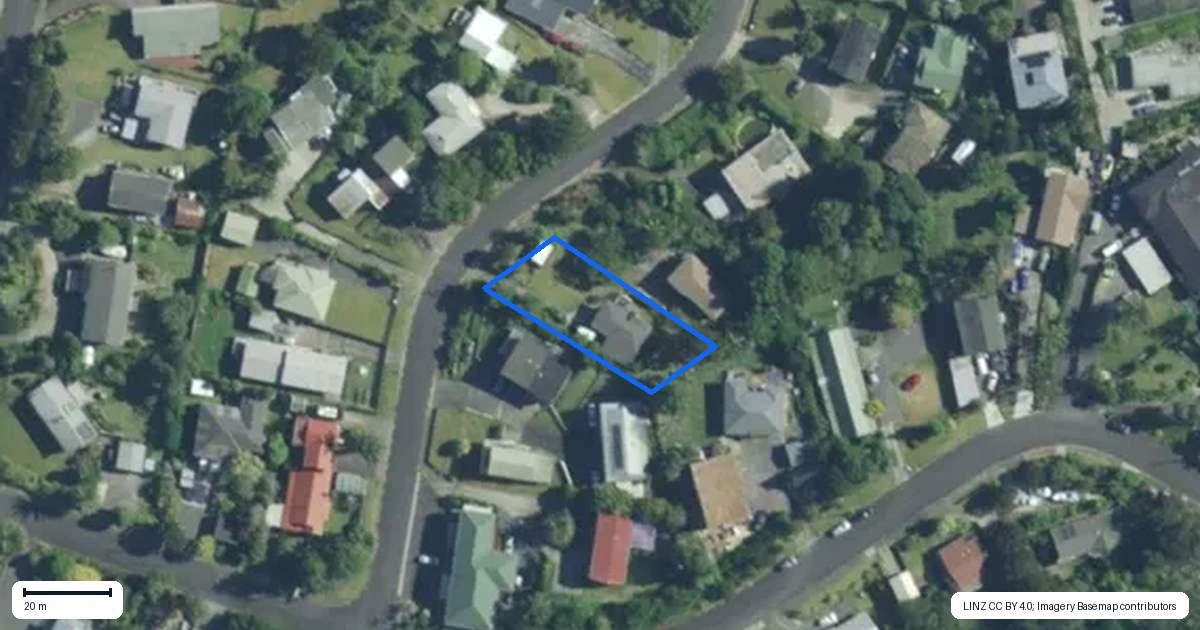 Property context map for 15 Yorke Road, Haruru