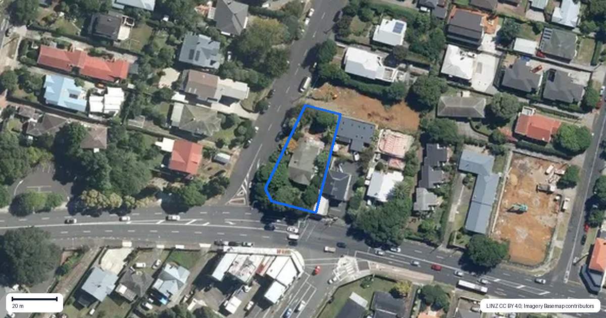 Property context map for 590 Mount Albert Road, Royal Oak, Auckland