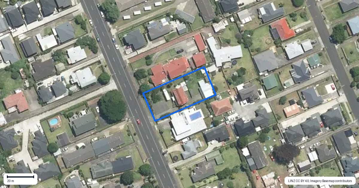Property context map for 98 Wallace Road, Papatoetoe, Auckland