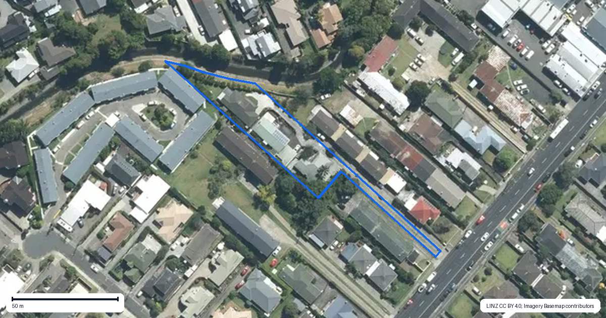 Property context map for 3/47 Shakespeare Road, Milford, Auckland