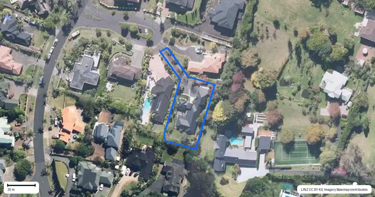 Property context map for 7 Kerridge Close, Shamrock Park, Auckland