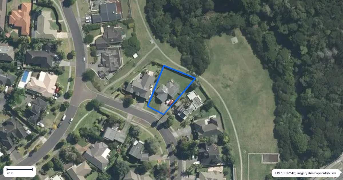 Property context map for 4 Widdison Place, Albany, Auckland