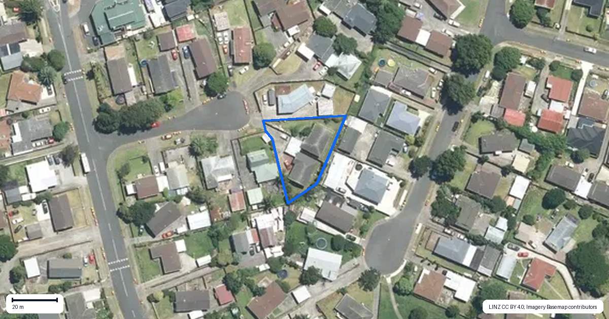Property context map for 7A Naomi Place, Manurewa, Auckland