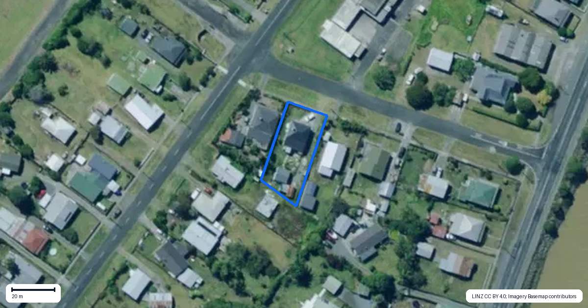 Property context map for 10 Kings Court Avenue, Dargaville