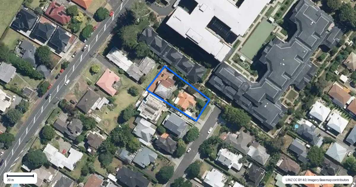 Property context map for 12B Korokino Road, Greenlane, Auckland
