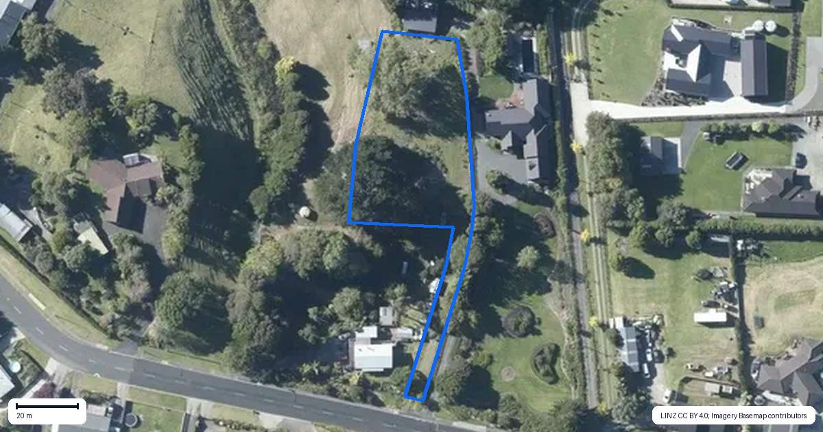 Property context map for 78 Victoria Avenue, Waiuku
