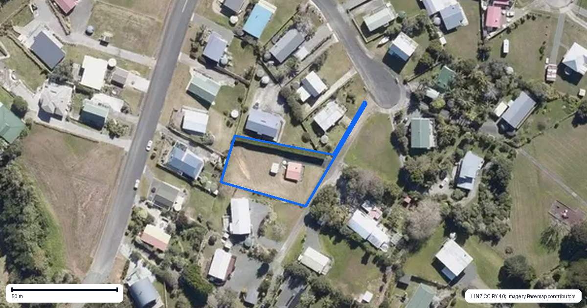 Property context map for 14 Whitecaps Place, Hihi, Mangonui