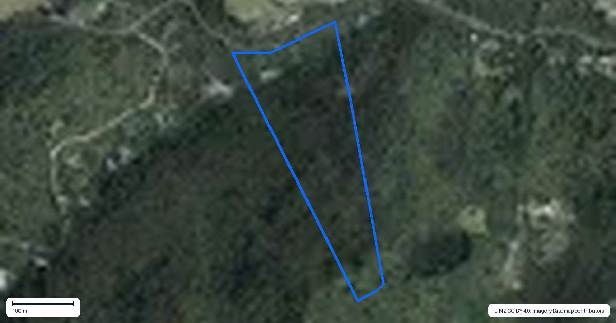 Property context map for 485 Wairere Road, Waitakere, Auckland