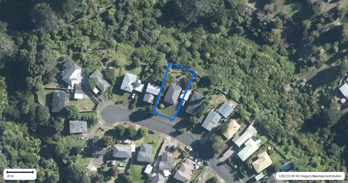Property context map for 41 Totara Street, Waiuku