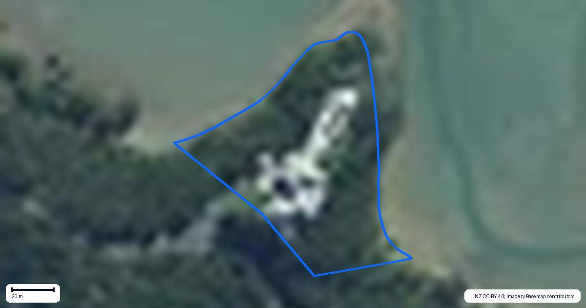 Property context map for 309 Manawaora Road, Parekura Bay, Russell