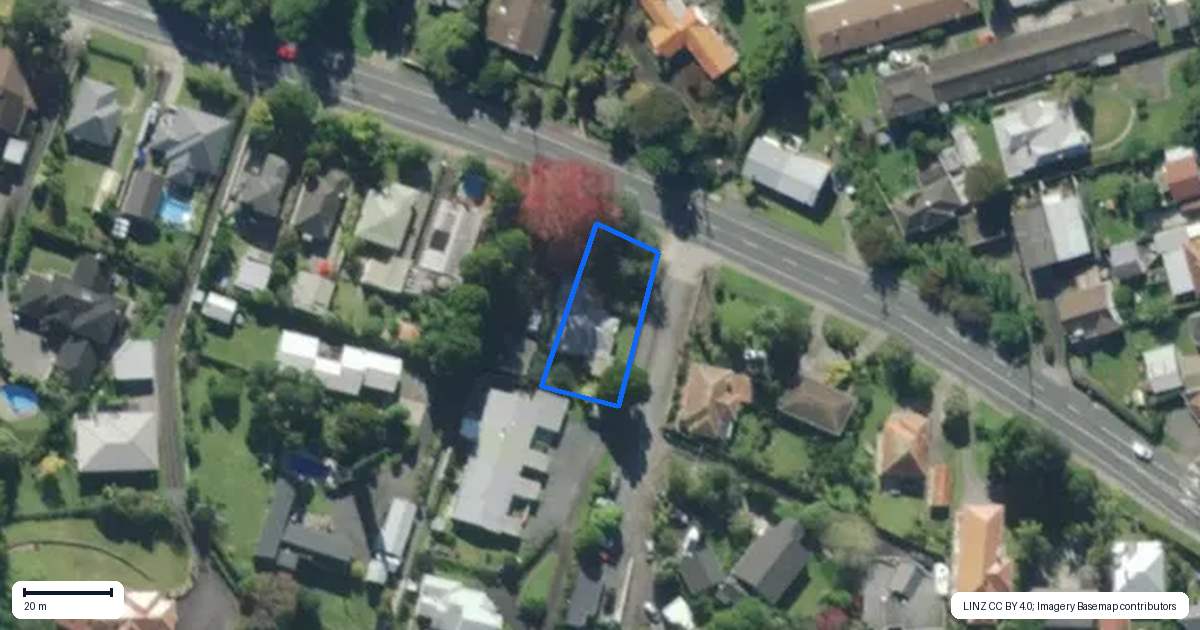 Property context map for 23 Whau Valley Road, Whau Valley, Whangarei