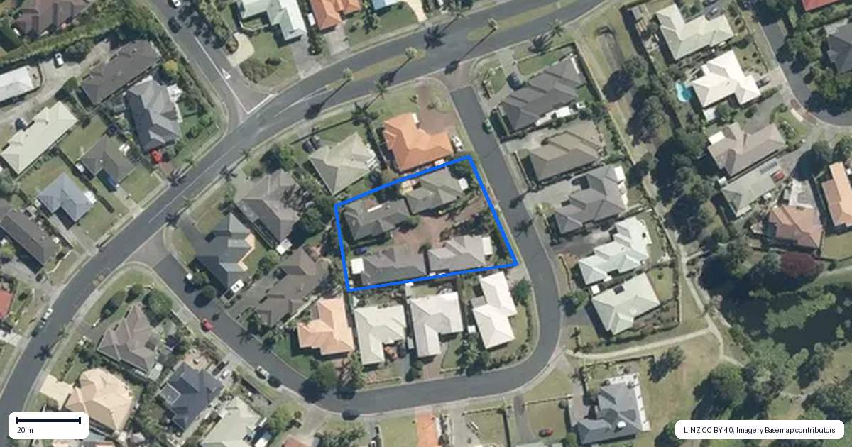 Property context map for 8 Chalmers Close, Orewa