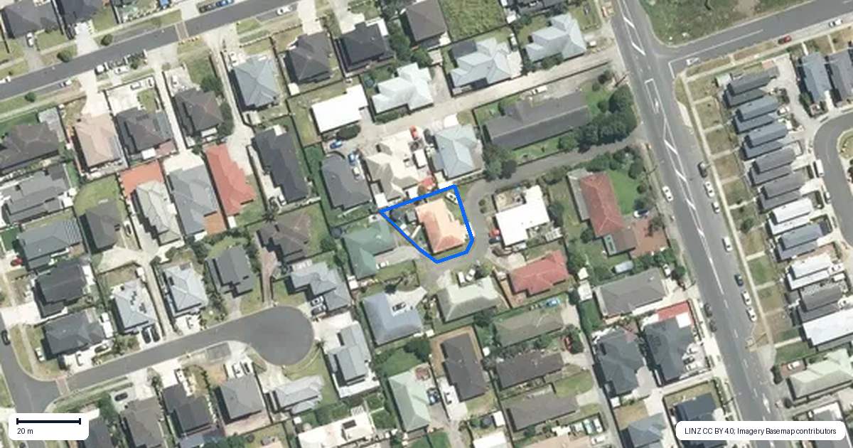 Property context map for 50F Takanini School Road, Takanini, Auckland
