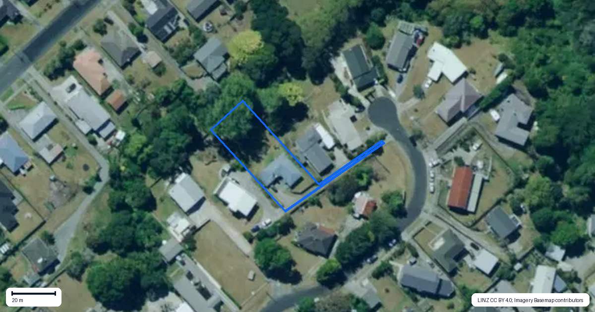 Property context map for 20 Clyde Street, Dargaville