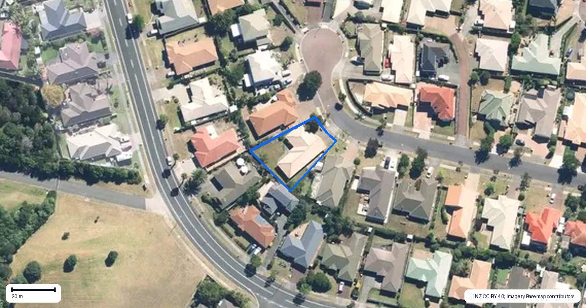 Property context map for 22 Montecito Place, Golflands, Auckland