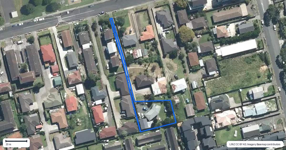 Property context map for 51A Luke Street, Otahuhu, Auckland