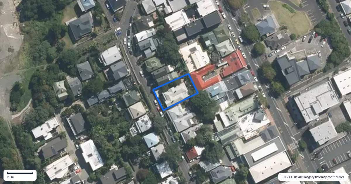 Property context map for 16 Gibraltar Crescent, Parnell, Auckland