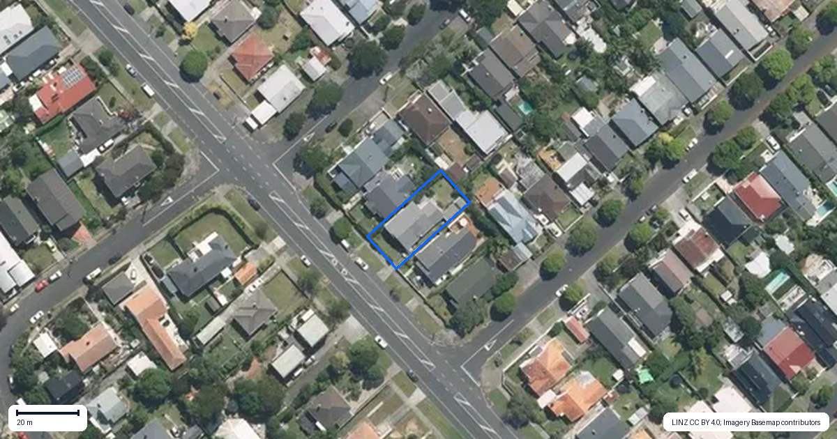 Property context map for 117 Garnet Road, Westmere, Auckland