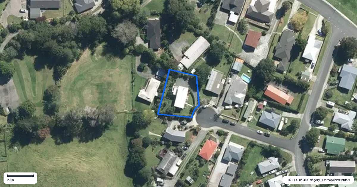 Property context map for 7 Tyburnia Place, Wellsford
