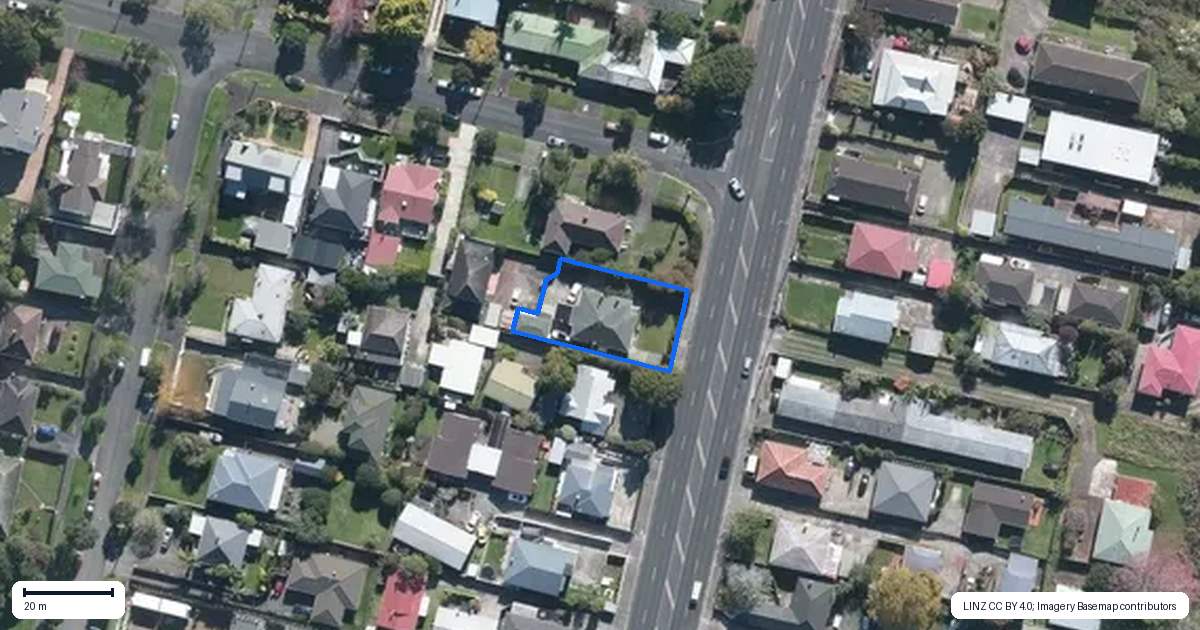 Property context map for 1575 Great North Road, Waterview, Auckland