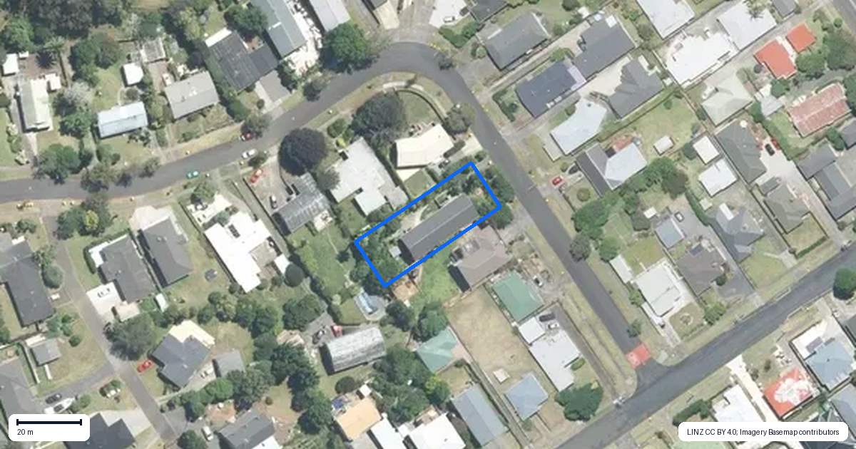 Property context map for 6 Moloney Terrace, Pukekohe