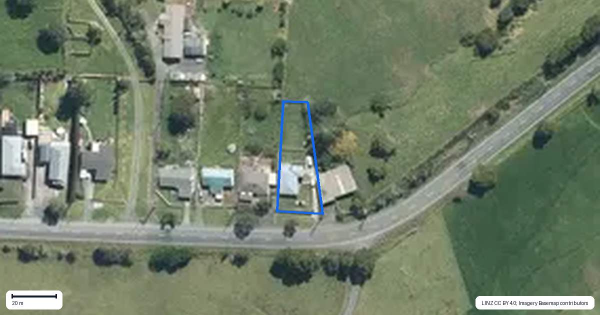 Property context map for 172 Port Albert Road, Wellsford