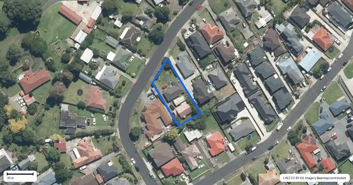 Property context map for 9B Sunnyside Crescent, Papatoetoe, Auckland